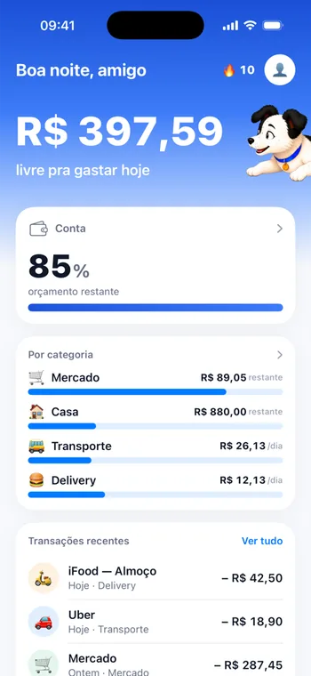 App de controle de gastos Thor